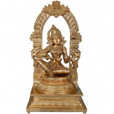 कांस्यलोहः अन्नपूर्णा देवी [Goddess Annpoorna Devi Bronze Idol]